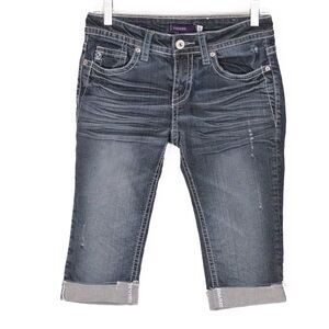 Vigoss Cuffed Capri Blue Jeans, Size 0